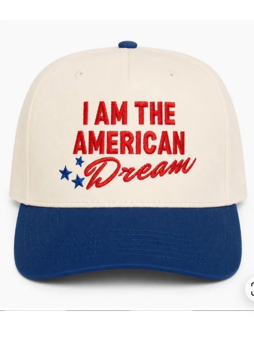 I Am The American Dream Patriotic Canvas Hat – Vintage USA Snapback